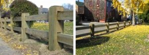 wood guard rail