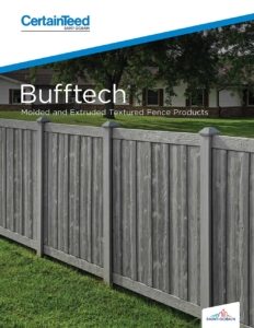 Bufftech Molded and Extruded Textured Fence Products