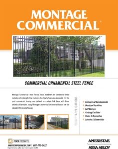 Montage Commercial Ornamental Steel Fence