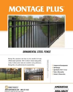 Montage Plus Ornamental Steel Fence