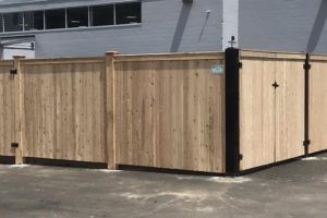 Wood Dumpster Enclosure