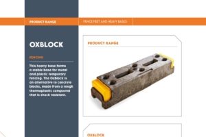 Oxford Plastics Temporary Fence OxBlock Brochure (2025)