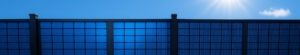 Solar Fence on a sunny day