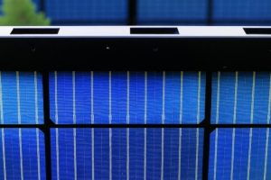 solar fence close up